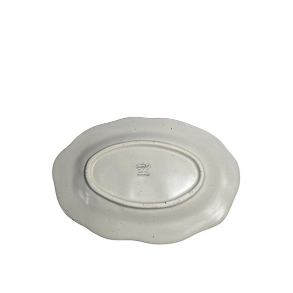 MUD PIE Home Is By The Sea Plate Plate Stoneware New In Box 5 1/2” x 8 1/4” - Picture 6 of 12